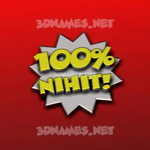 nihit in 100 Percent style - 3D name wallpaper nihit in 100 Percent style - 3D name wallpaper