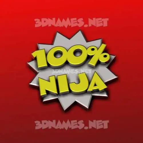 nija in 100 Percent style - 3D name wallpaper nija in 100 Percent style - 3D name wallpaper