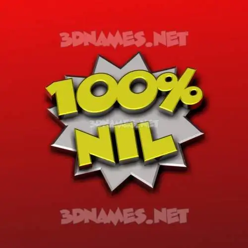 nil in 100 Percent style - 3D name wallpaper nil in 100 Percent style - 3D name wallpaper