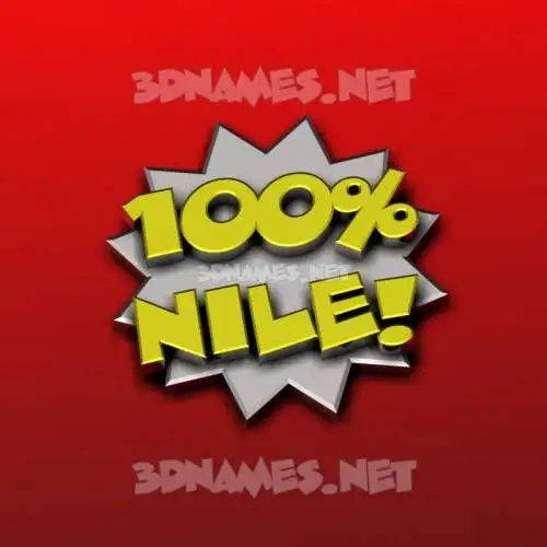 nile in 100 Percent style - 3D name wallpaper nile in 100 Percent style - 3D name wallpaper