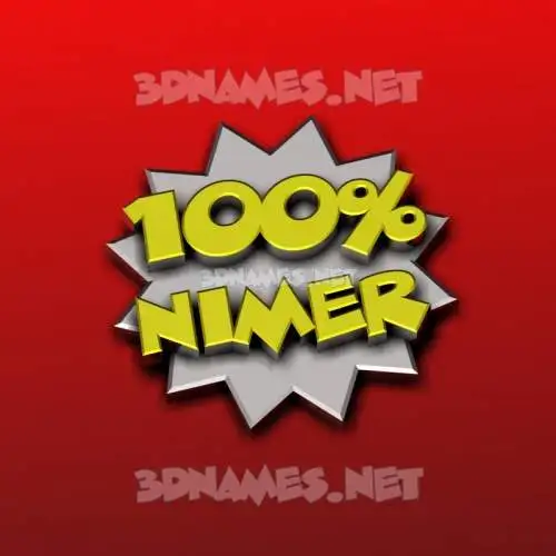 nimer in 100 Percent style - 3D name wallpaper nimer in 100 Percent style - 3D name wallpaper