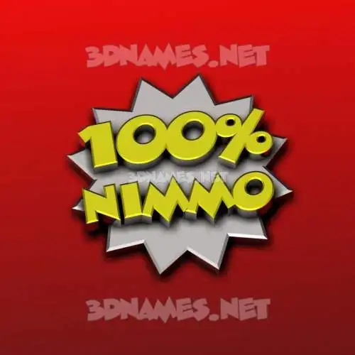 nimmo in 100 Percent style - 3D name wallpaper nimmo in 100 Percent style - 3D name wallpaper