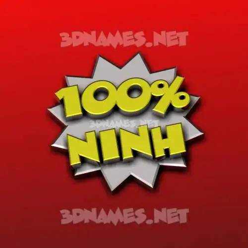 ninh in 100 Percent style - 3D name wallpaper ninh in 100 Percent style - 3D name wallpaper