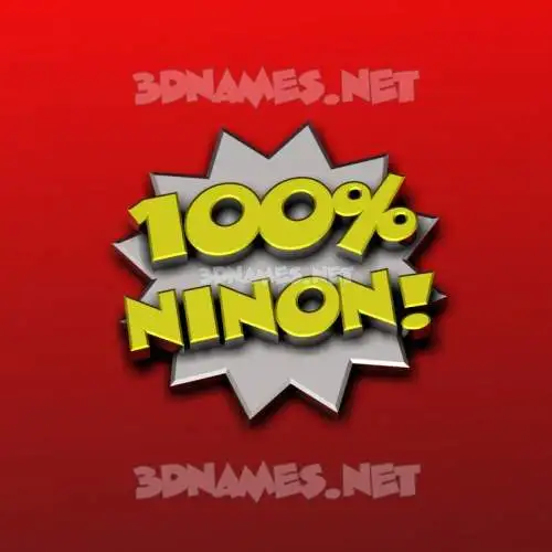 ninon in 100 Percent style - 3D name wallpaper ninon in 100 Percent style - 3D name wallpaper