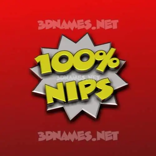 nips in 100 Percent style - 3D name wallpaper nips in 100 Percent style - 3D name wallpaper