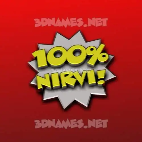 nirvi in 100 Percent style - 3D name wallpaper nirvi in 100 Percent style - 3D name wallpaper