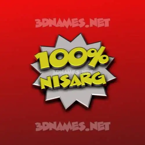 nisarg in 100 Percent style - 3D name wallpaper nisarg in 100 Percent style - 3D name wallpaper