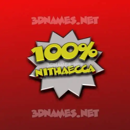 nithaecca in 100 Percent style - 3D name wallpaper nithaecca in 100 Percent style - 3D name wallpaper
