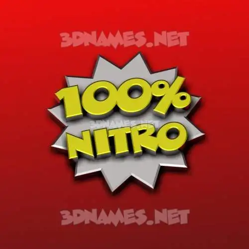 nitro in 100 Percent style - 3D name wallpaper nitro in 100 Percent style - 3D name wallpaper