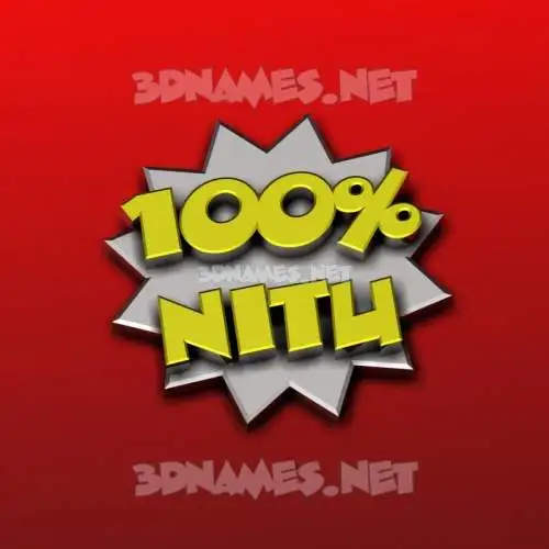 nitu in 100 Percent style - 3D name wallpaper nitu in 100 Percent style - 3D name wallpaper