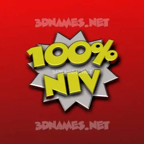 niv in 100 Percent style - 3D name wallpaper niv in 100 Percent style - 3D name wallpaper