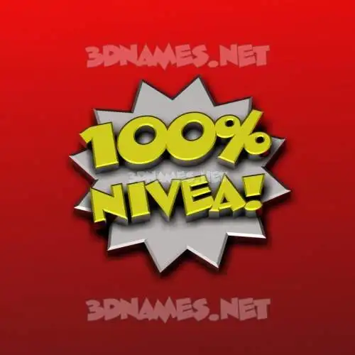nivea in 100 Percent style - 3D name wallpaper nivea in 100 Percent style - 3D name wallpaper