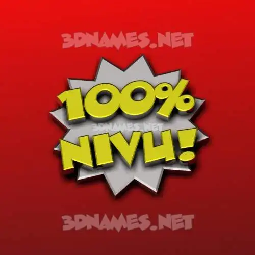 nivu in 100 Percent style - 3D name wallpaper nivu in 100 Percent style - 3D name wallpaper
