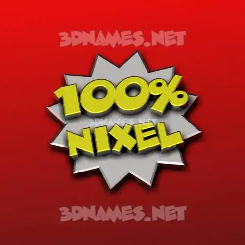nixel in 100 Percent style - 3D name wallpaper nixel in 100 Percent style - 3D name wallpaper