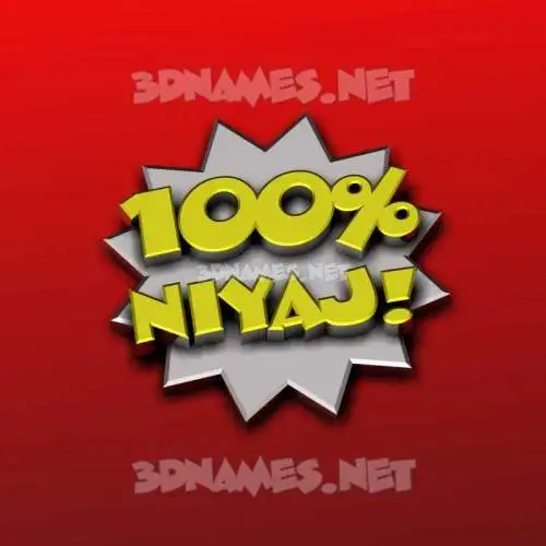 niyaj in 100 Percent style - 3D name wallpaper niyaj in 100 Percent style - 3D name wallpaper