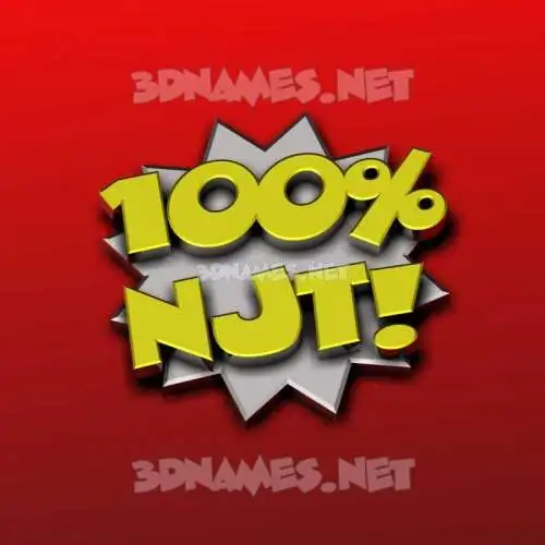 njt in 100 Percent style - 3D name wallpaper njt in 100 Percent style - 3D name wallpaper