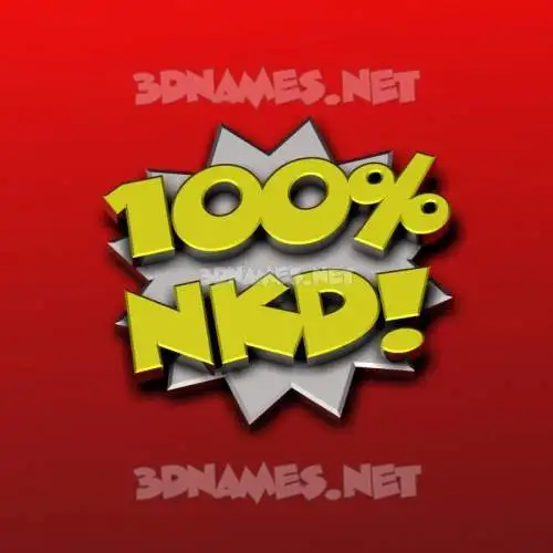 nkd in 100 Percent style - 3D name wallpaper nkd in 100 Percent style - 3D name wallpaper