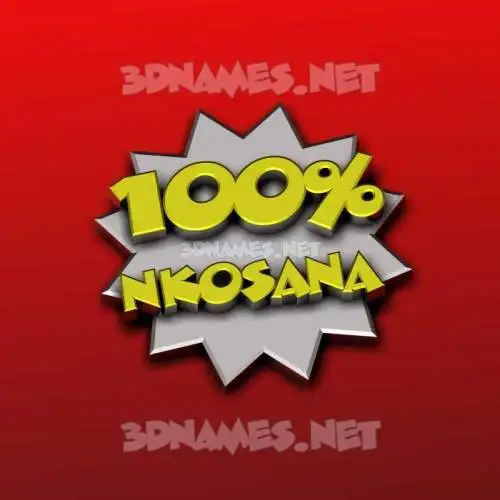 nkosana in 100 Percent style - 3D name wallpaper nkosana in 100 Percent style - 3D name wallpaper