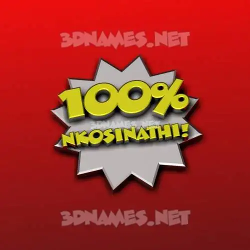 nkosinathi in 100 Percent style - 3D name wallpaper