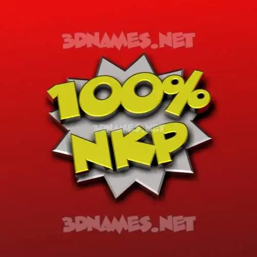 nkp in 100 Percent style - 3D name wallpaper nkp in 100 Percent style - 3D name wallpaper