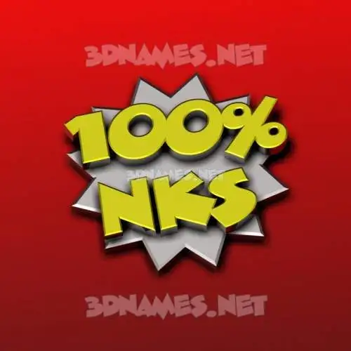 nks in 100 Percent style - 3D name wallpaper nks in 100 Percent style - 3D name wallpaper