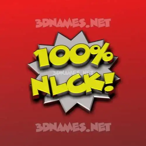 nlck in 100 Percent style - 3D name wallpaper nlck in 100 Percent style - 3D name wallpaper