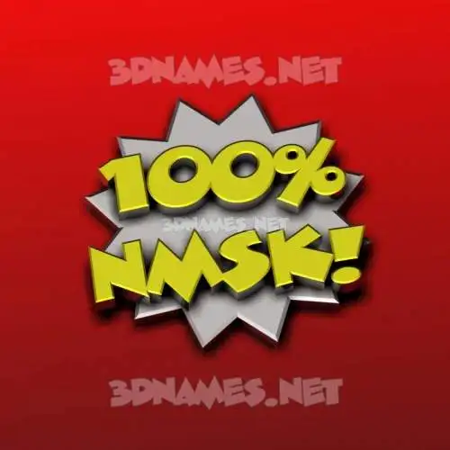 nmsk in 100 Percent style - 3D name wallpaper nmsk in 100 Percent style - 3D name wallpaper