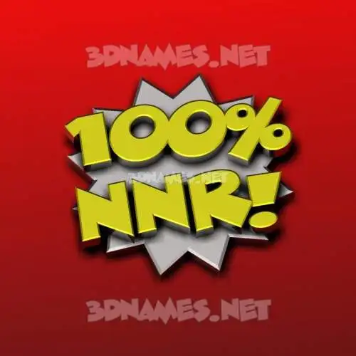 nnr in 100 Percent style - 3D name wallpaper nnr in 100 Percent style - 3D name wallpaper