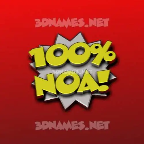 noa in 100 Percent style - 3D name wallpaper noa in 100 Percent style - 3D name wallpaper