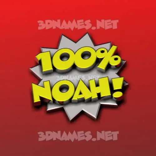 noah in 100 Percent style - 3D name wallpaper noah in 100 Percent style - 3D name wallpaper