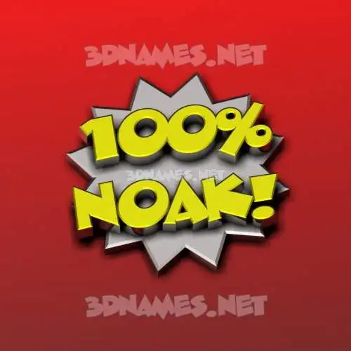 noak in 100 Percent style - 3D name wallpaper noak in 100 Percent style - 3D name wallpaper