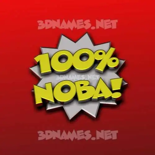 noba in 100 Percent style - 3D name wallpaper noba in 100 Percent style - 3D name wallpaper