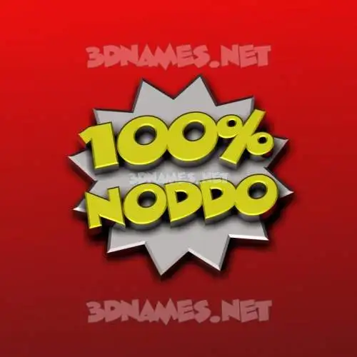 noddo in 100 Percent style - 3D name wallpaper noddo in 100 Percent style - 3D name wallpaper
