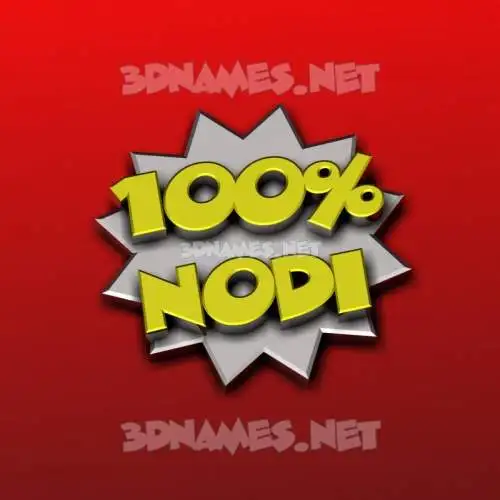 nodi in 100 Percent style - 3D name wallpaper nodi in 100 Percent style - 3D name wallpaper