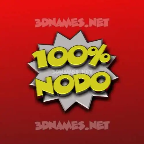nodo in 100 Percent style - 3D name wallpaper