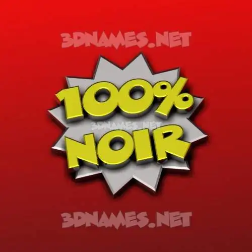 noir in 100 Percent style - 3D name wallpaper noir in 100 Percent style - 3D name wallpaper