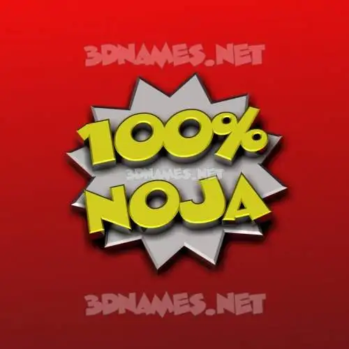 noja in 100 Percent style - 3D name wallpaper noja in 100 Percent style - 3D name wallpaper