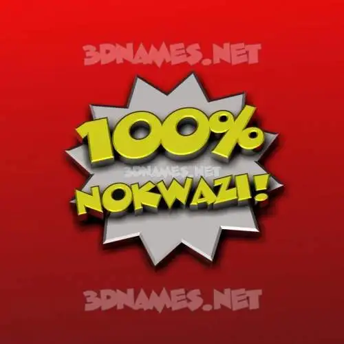 nokwazi in 100 Percent style - 3D name wallpaper nokwazi in 100 Percent style - 3D name wallpaper