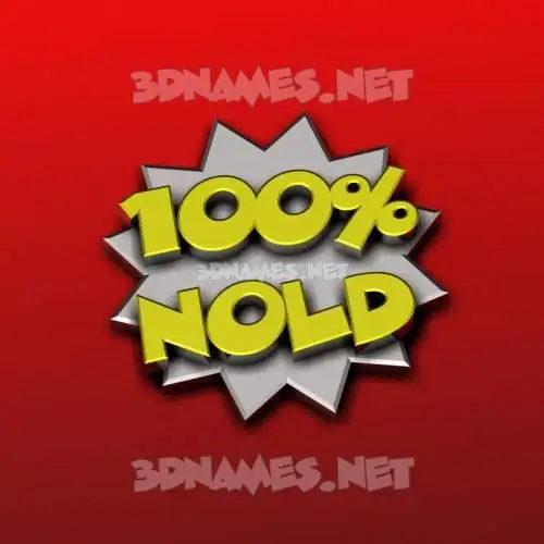 nold in 100 Percent style - 3D name wallpaper nold in 100 Percent style - 3D name wallpaper