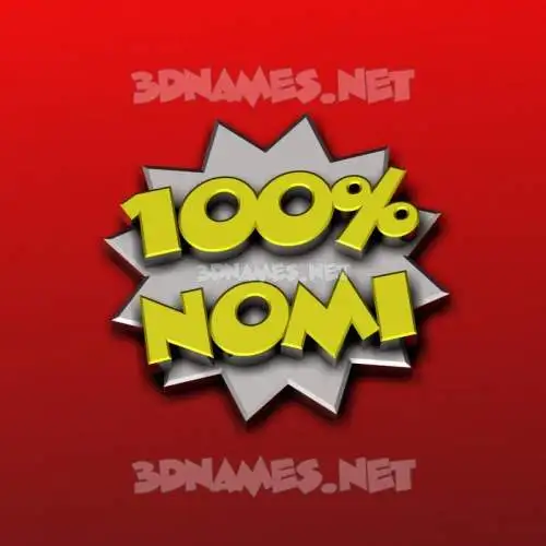 nomi in 100 Percent style - 3D name wallpaper nomi in 100 Percent style - 3D name wallpaper