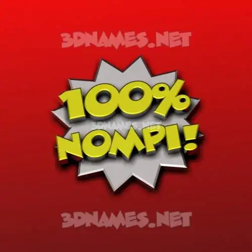 nompi in 100 Percent style - 3D name wallpaper nompi in 100 Percent style - 3D name wallpaper