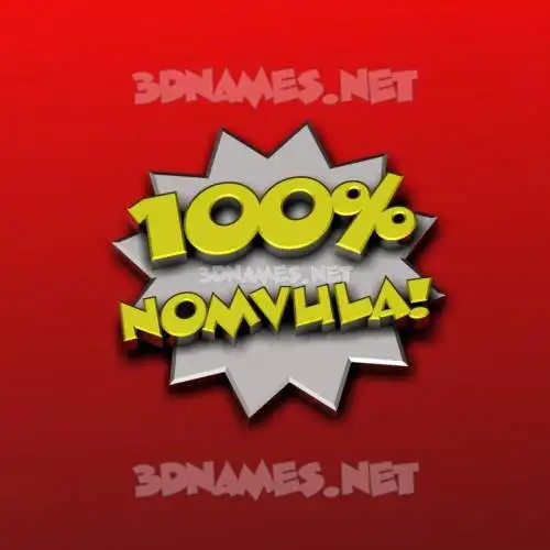 nomvula in 100 Percent style - 3D name wallpaper nomvula in 100 Percent style - 3D name wallpaper