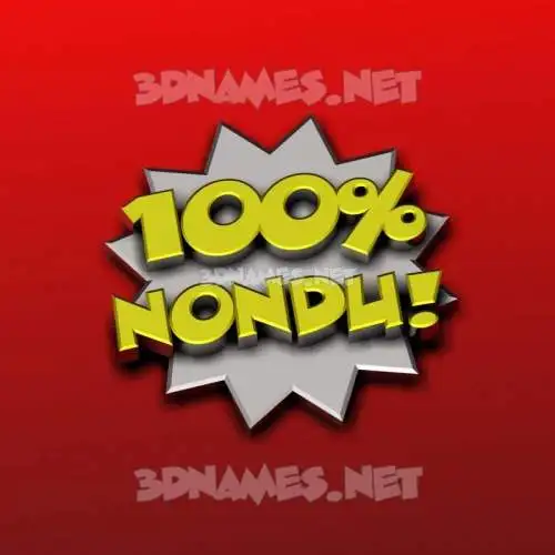 nondu in 100 Percent style - 3D name wallpaper nondu in 100 Percent style - 3D name wallpaper