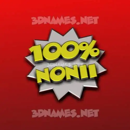 nonii in 100 Percent style - 3D name wallpaper nonii in 100 Percent style - 3D name wallpaper