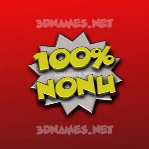 nonu in 100 Percent style - 3D name wallpaper nonu in 100 Percent style - 3D name wallpaper