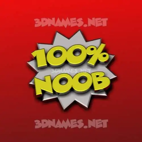 noob in 100 Percent style - 3D name wallpaper noob in 100 Percent style - 3D name wallpaper