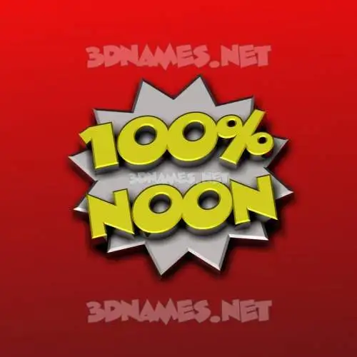 noon in 100 Percent style - 3D name wallpaper noon in 100 Percent style - 3D name wallpaper
