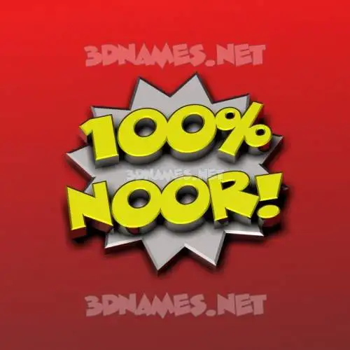 noor in 100 Percent style - 3D name wallpaper noor in 100 Percent style - 3D name wallpaper