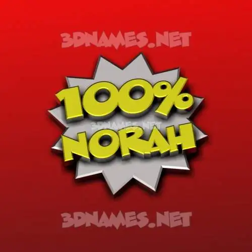 norah in 100 Percent style - 3D name wallpaper norah in 100 Percent style - 3D name wallpaper