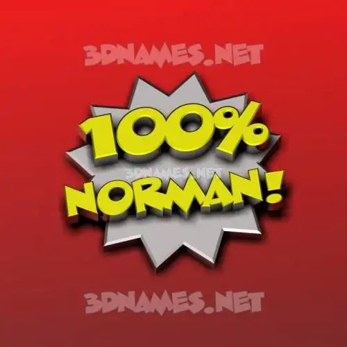 norman in 100 Percent style - 3D name wallpaper norman in 100 Percent style - 3D name wallpaper